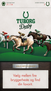Tuborg Derby arcade game screenshot